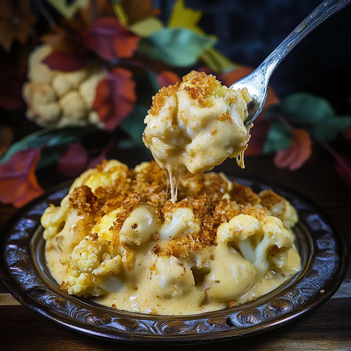 Melt-in-Your-Mouth Baked Cauliflower with Cheese Delight