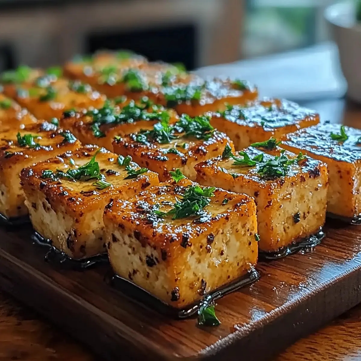 Crispy Garlic Butter Tofu Bites: Irresistibly Crunchy Goodness