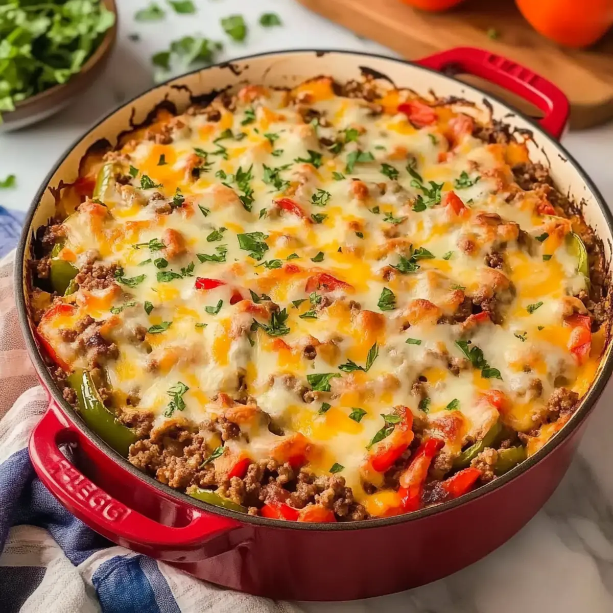 Comforting Stuffed Pepper Casserole for Family Dinner Bliss