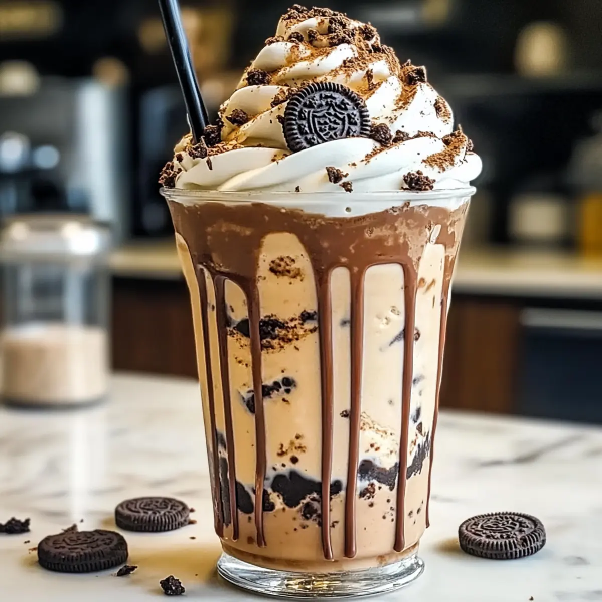 Delicious Cookies & Cream Frappuccino for a Sweet Escape