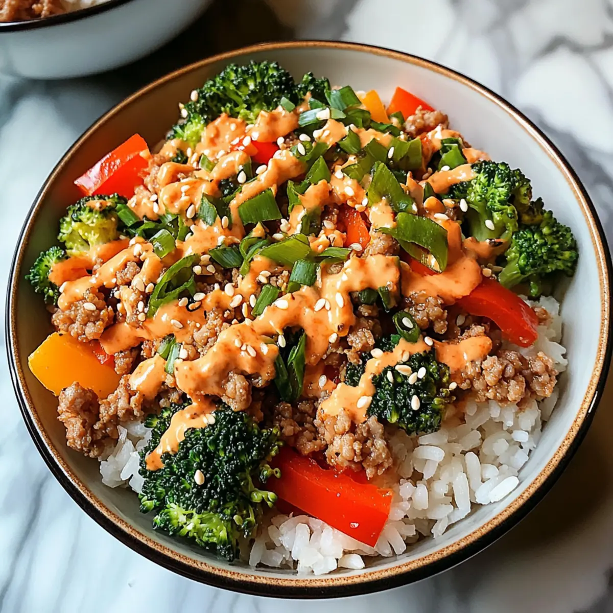 Bang Bang Ground Turkey Rice Bowls for Quick Weeknight Bliss