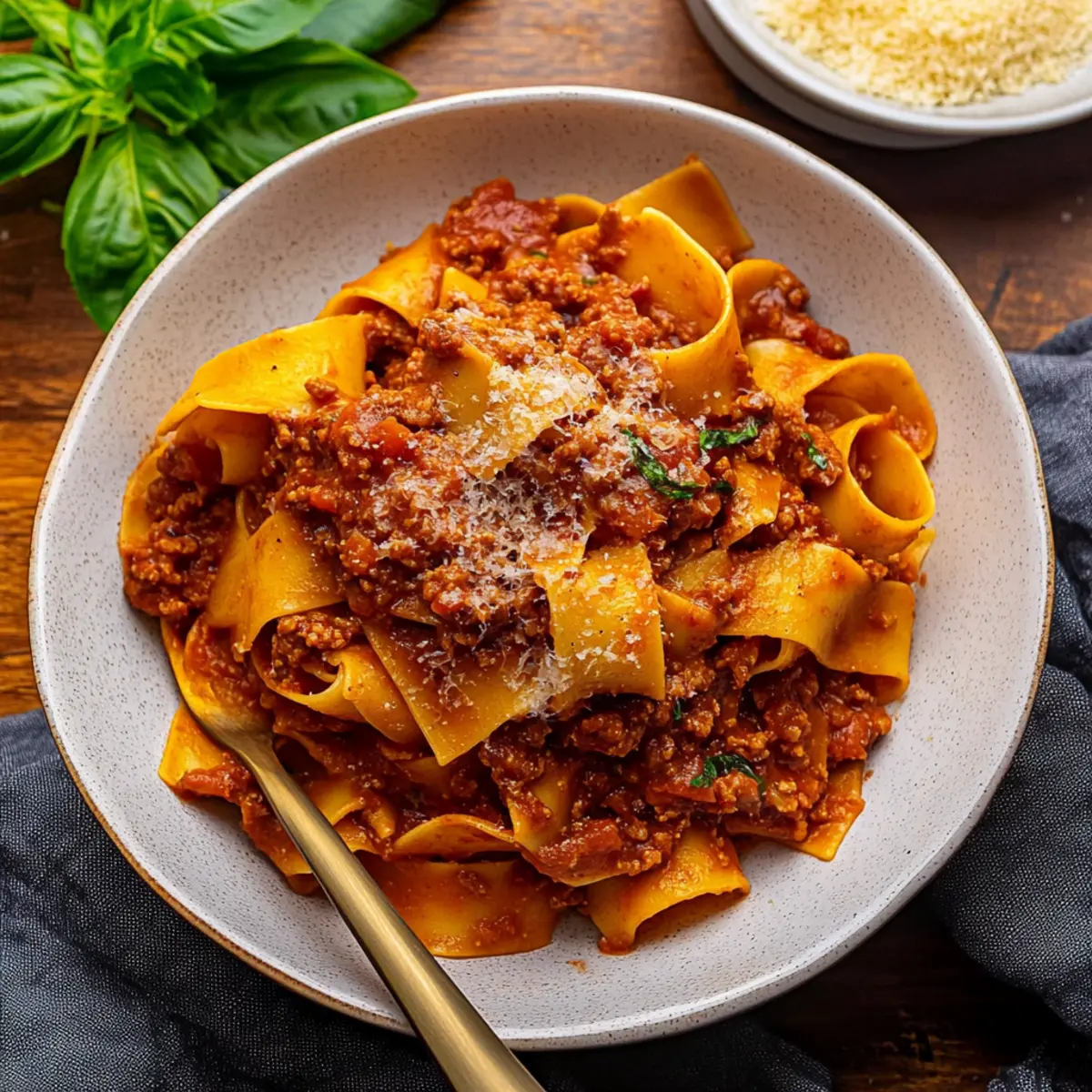 Authentic Pappardelle Bolognese: Your Cozy Italian Comfort Dish