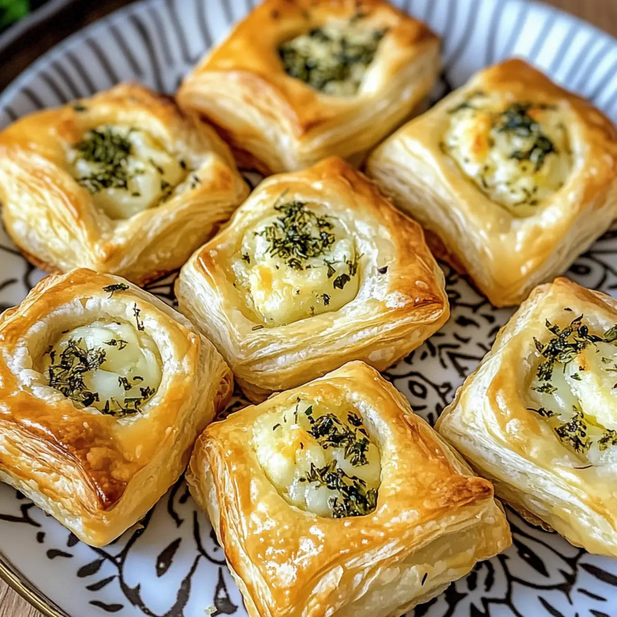 Herb and Cheese Stuffed Puff Pastry Bites That Melt in Your Mouth