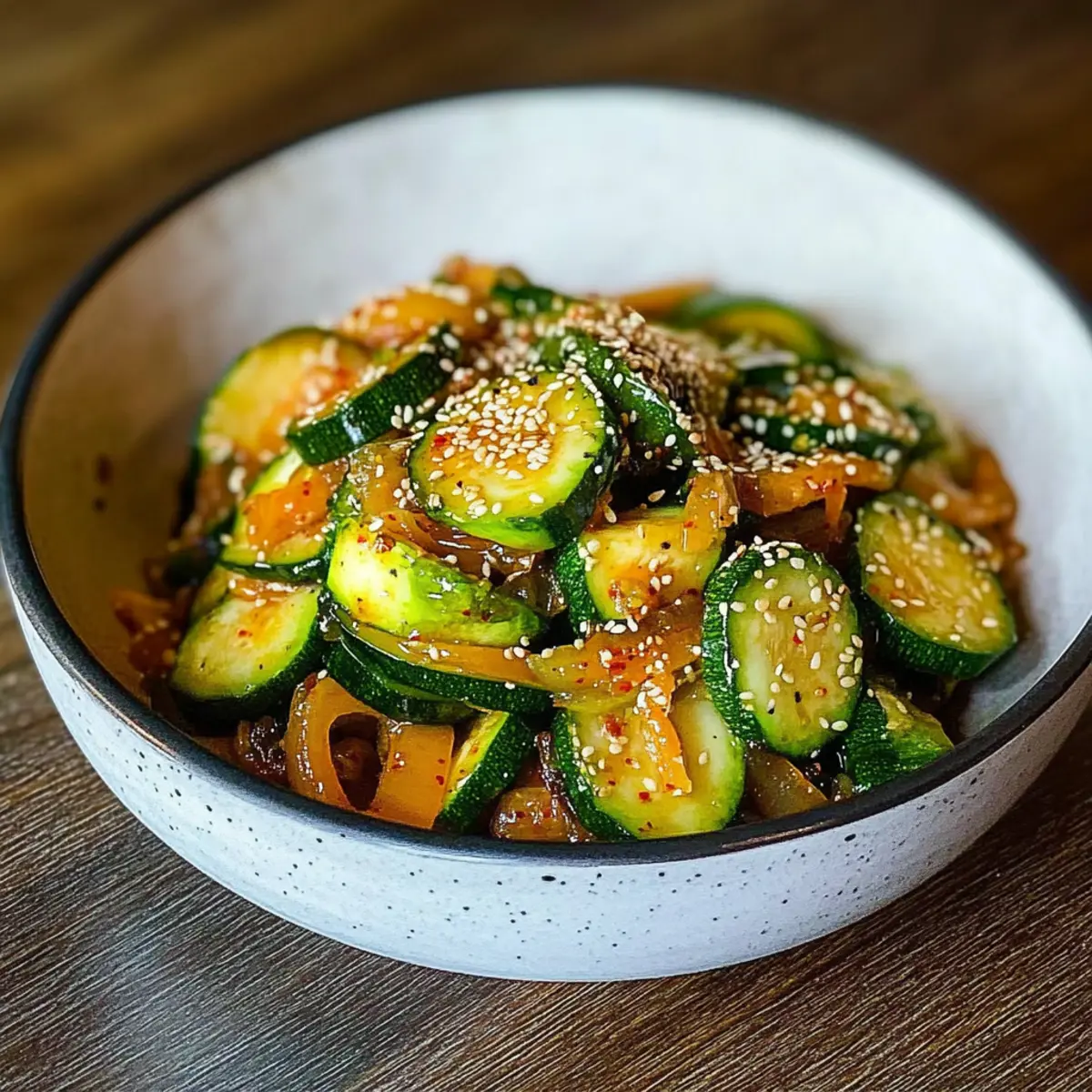 Delicious Korean Zucchini Side Dish in Just 5 Minutes