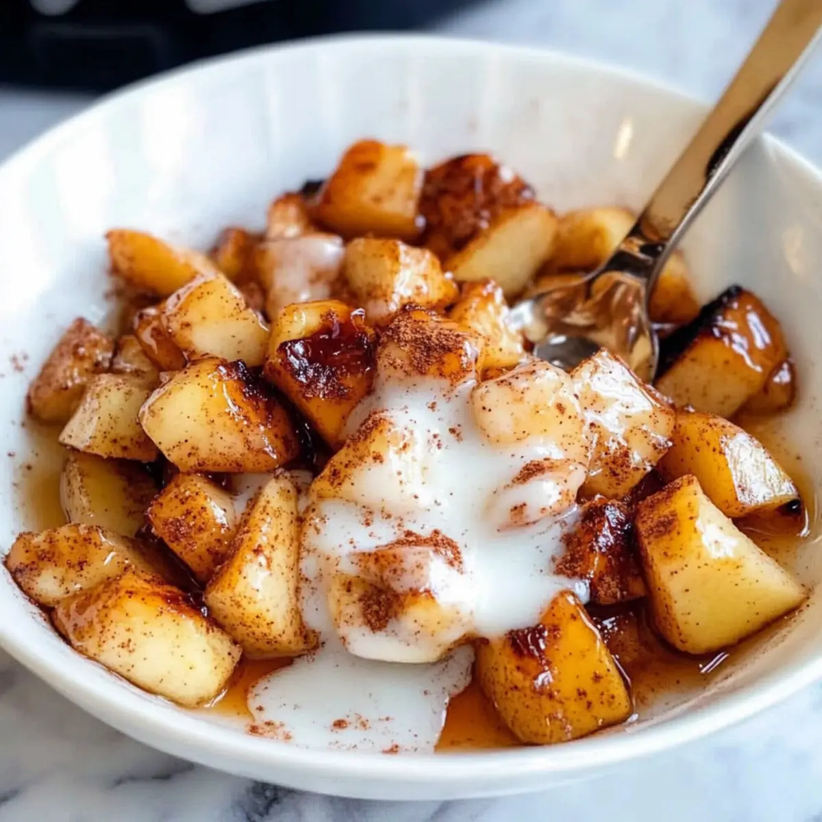 Delicious Air Fryer Apples with Maple Cinnamon Bliss