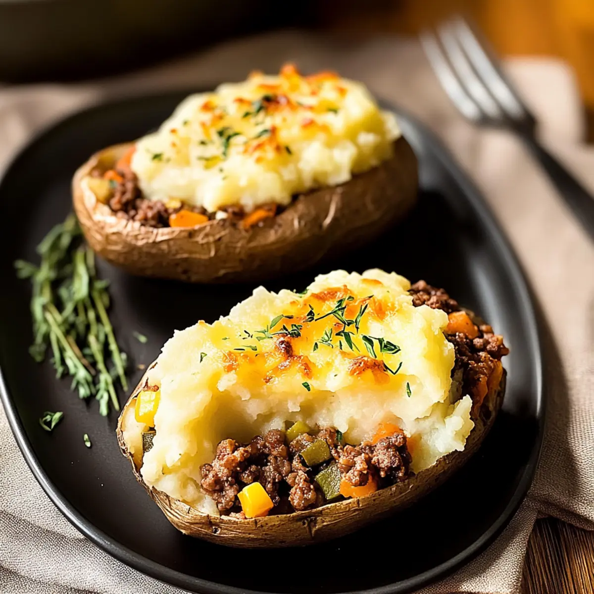 Shepherd’s Pie Baked Potatoes with a Comforting Twist