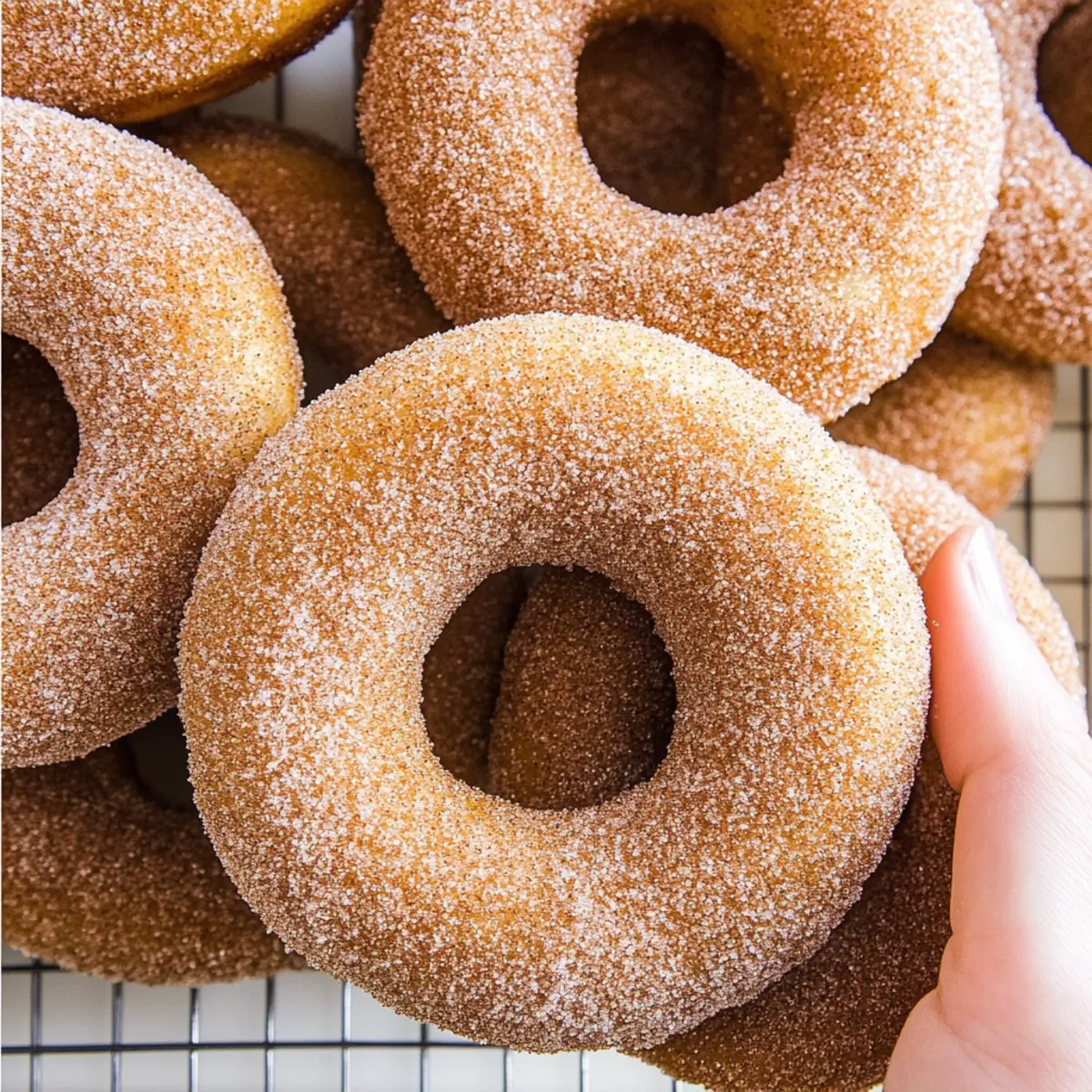 Sweet and Fluffy Cinnamon Sugar Vegan Donuts Ready in 30 Min