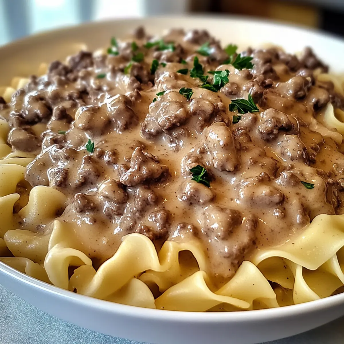 Savory Hamburger Stroganoff: Quick Comfort Food Delight