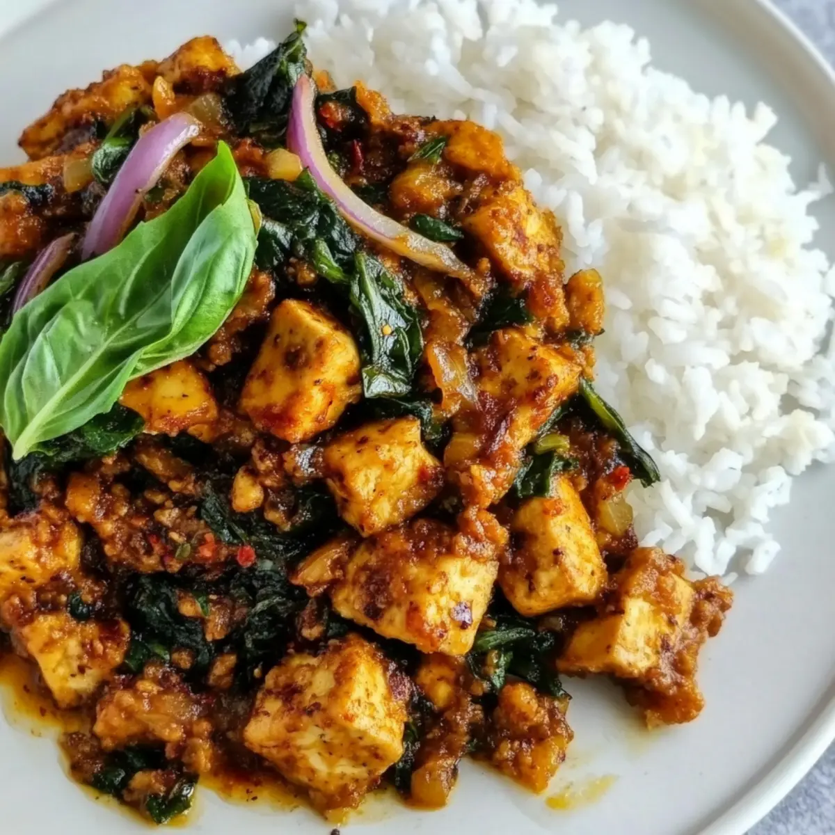 Savory Thai Basil Tofu Recipe for a Quick Dinner Fix