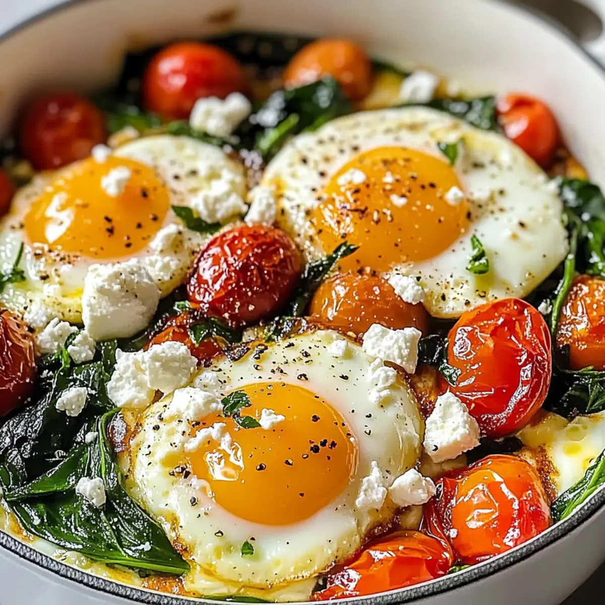 Baked Feta Eggs with Spinach: A Flavorful Morning Adventure