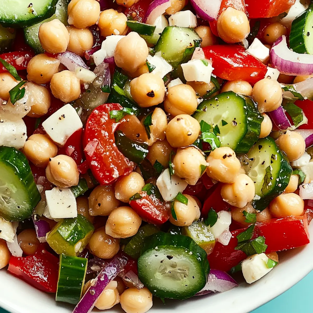 Mediterranean Chickpea Salad: Fresh, Flavorful & Quick Delight