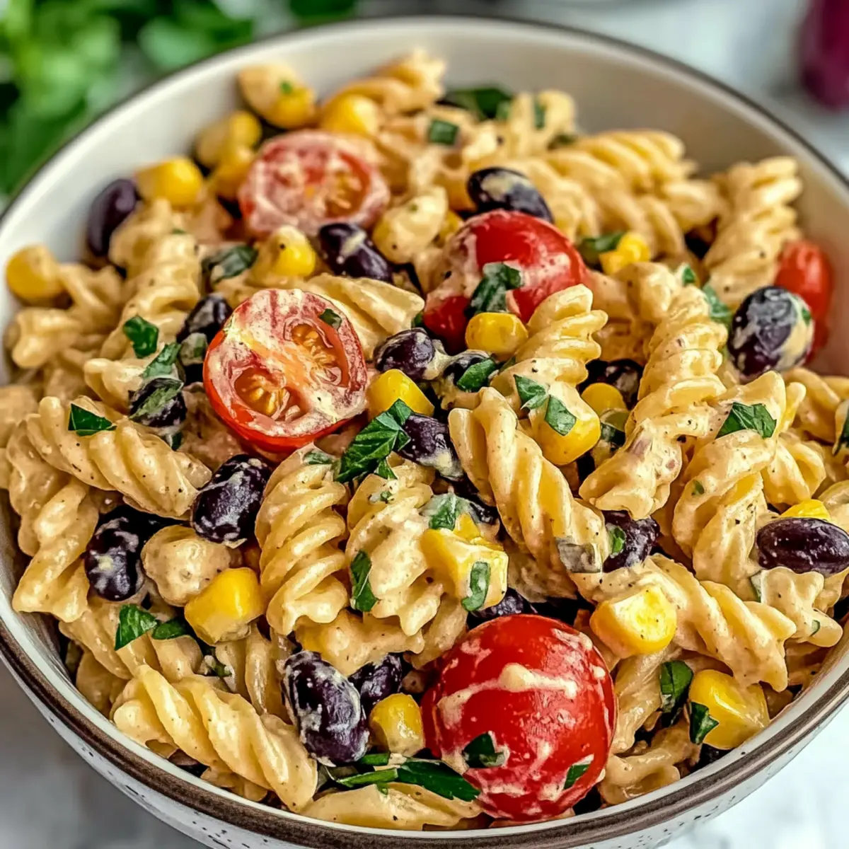 Vegan Southwest Pasta Salad That Dances with Flavor