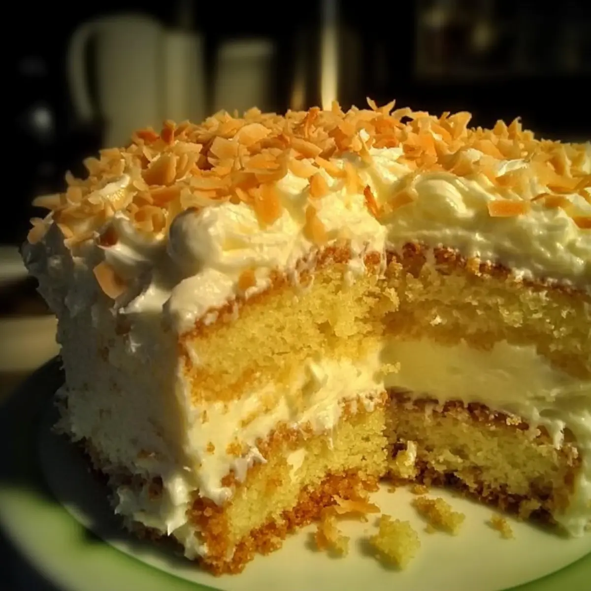 Irresistible Southern Style Coconut Custard Cake for Any Occasion