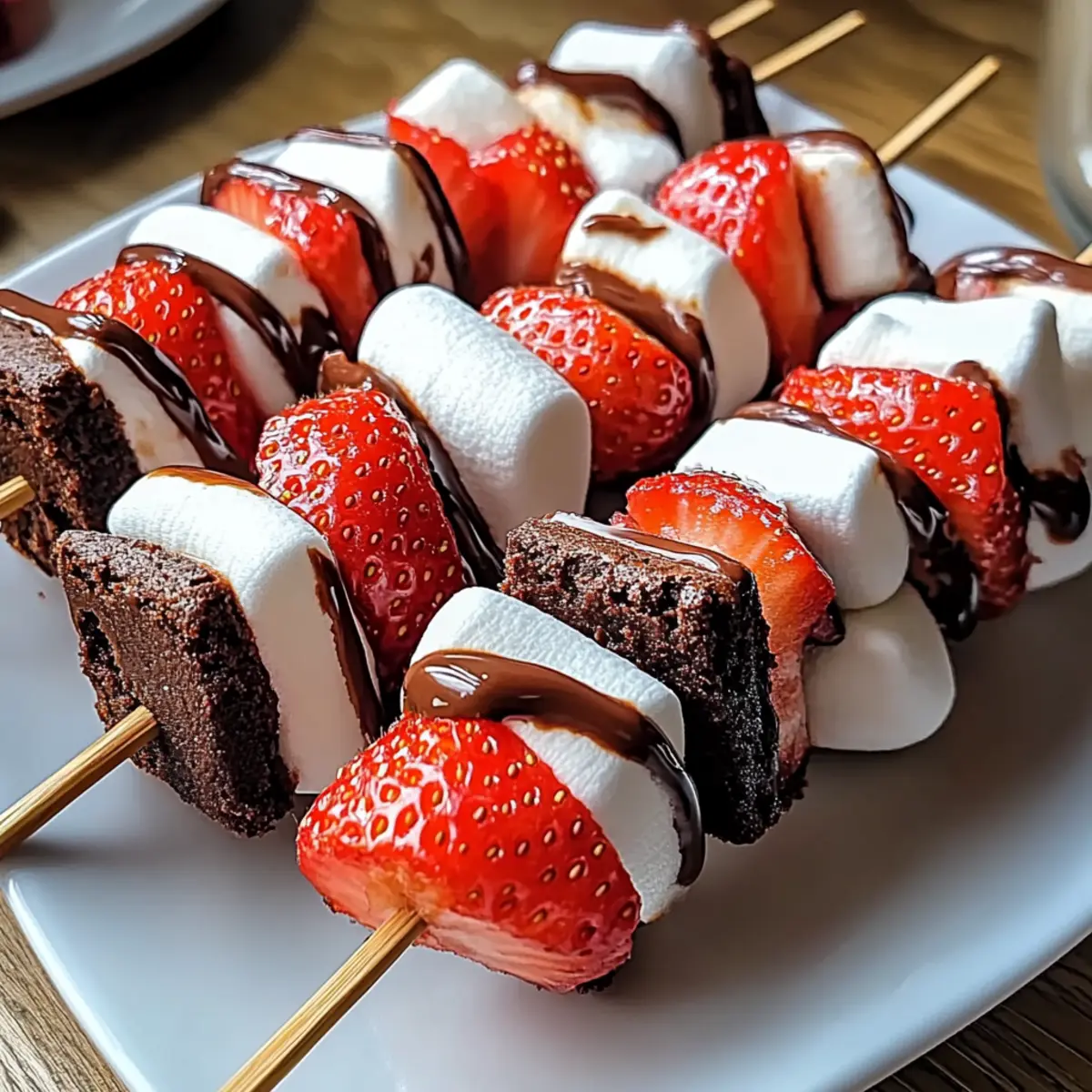 Sweet Strawberry Brownie Kabobs for a Delightful Treat