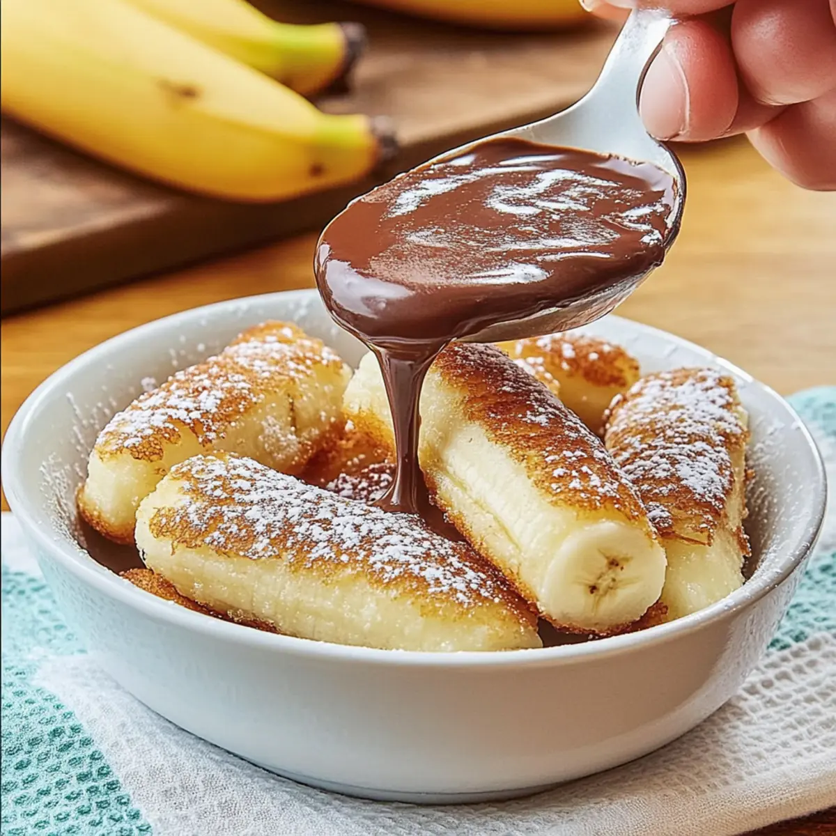 Deliciously Fluffy Banana Pancake Dippers for Sweet Snacking