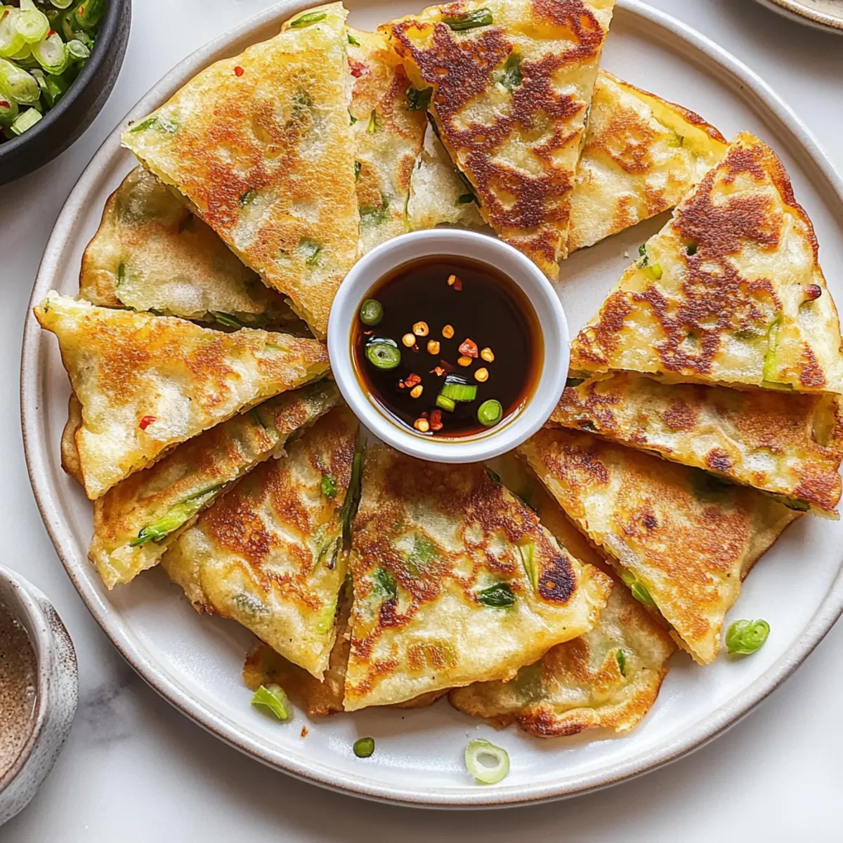 Irresistible Scallion Pancakes: Crispy, Flaky Perfection