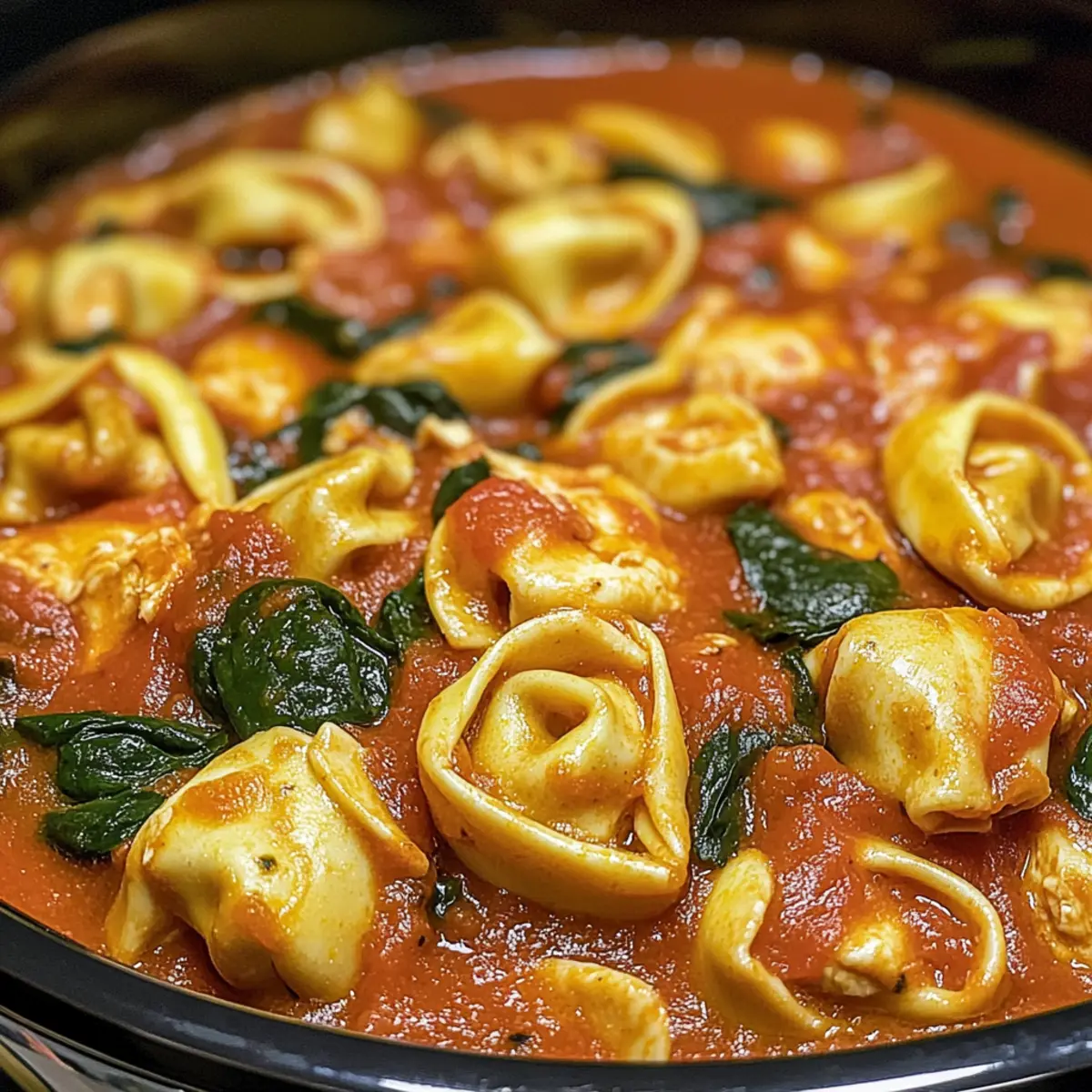 Cozy CrockPot Chicken Tortellini for Effortless Dinners