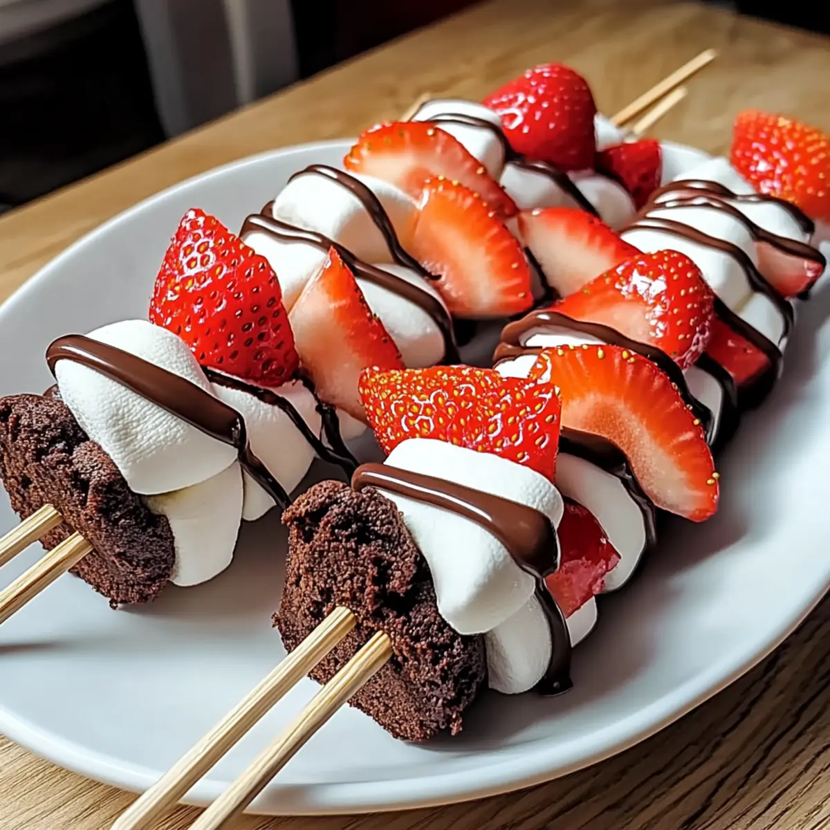 Sweet Strawberry Brownie Kabobs for a Fun Summer Treat