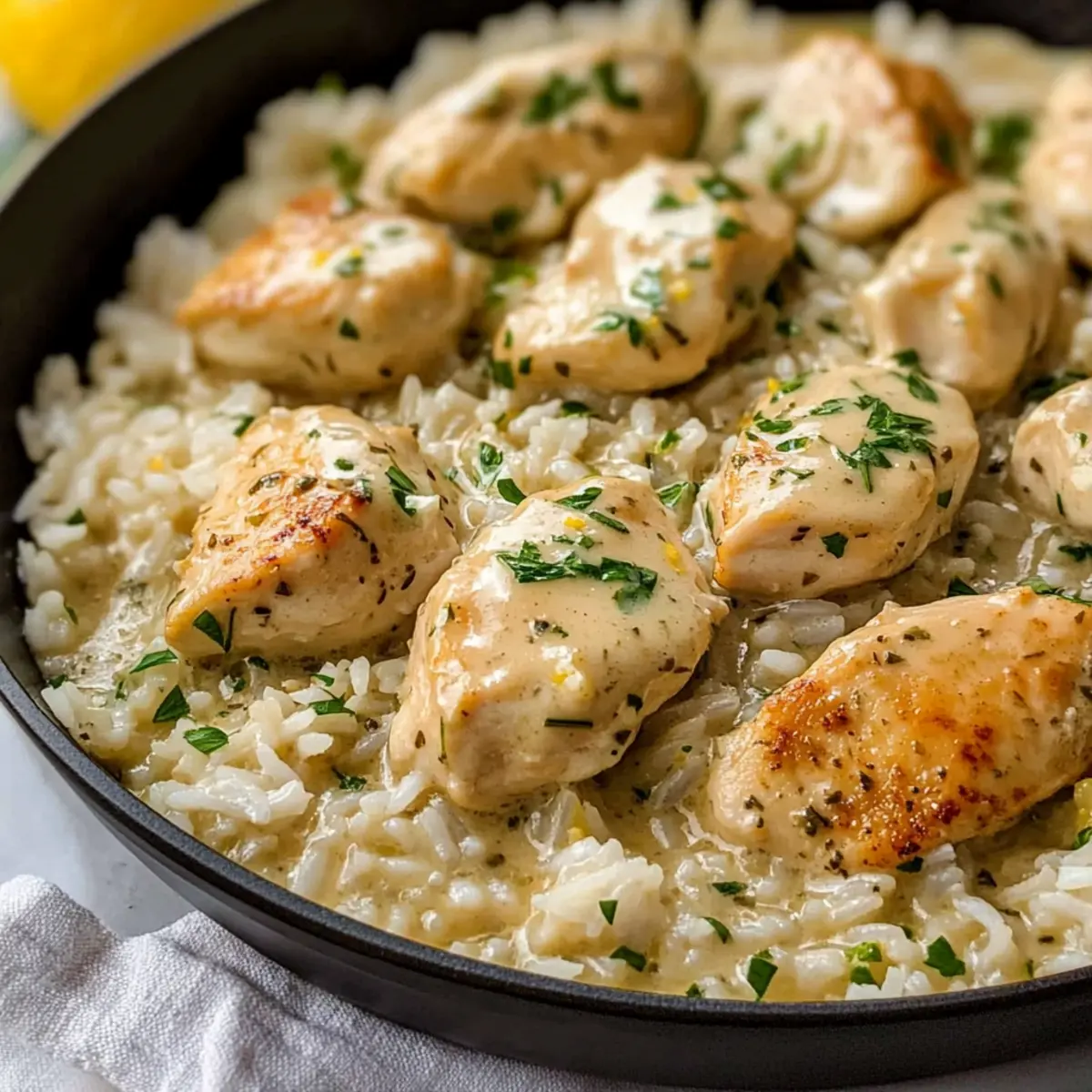 Creamy Herb Chicken & Basmati Rice: A Cozy Family Favorite