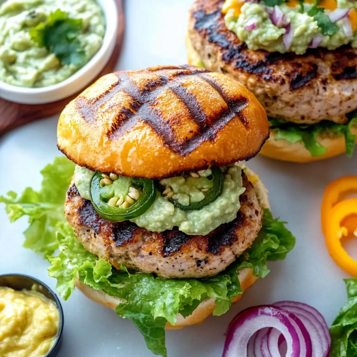 Savor Juicy Jalapeño Cheddar Turkey Burgers Tonight