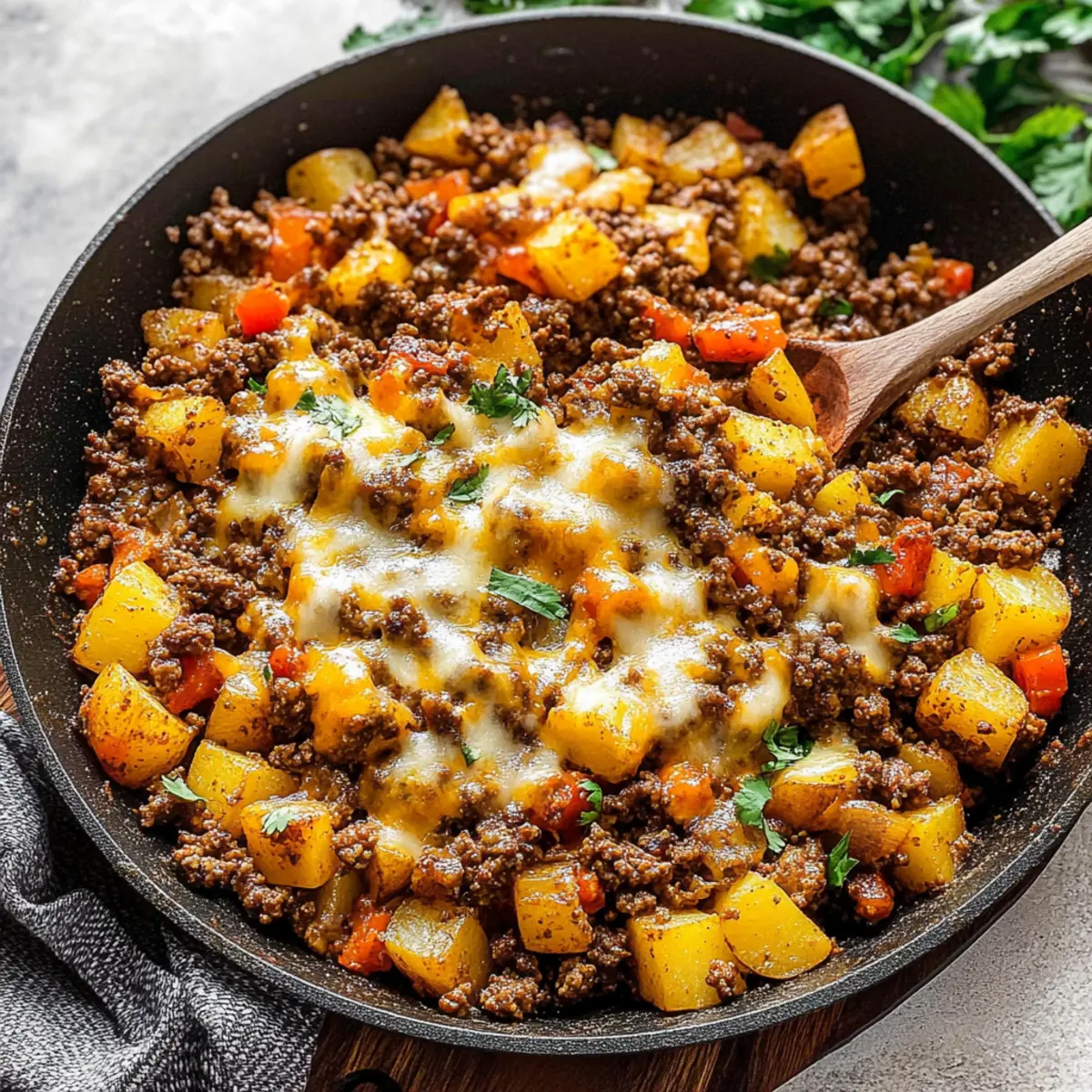 Savory Ground Beef and Potato Skillet for Quick Dinners