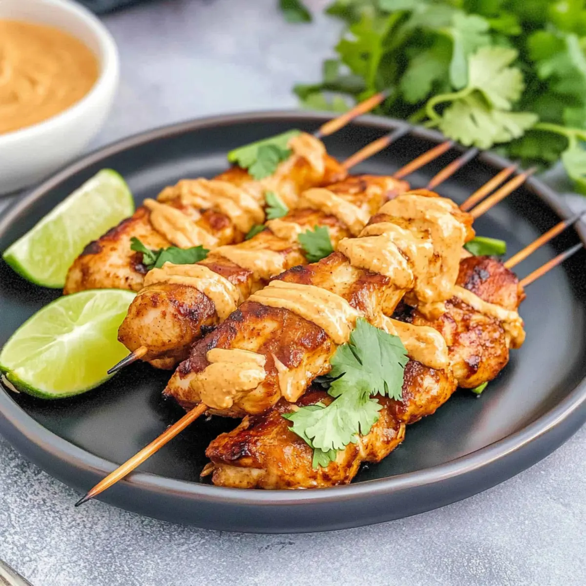 Savory Chicken Satay with Peanut Sauce in 30 Minutes