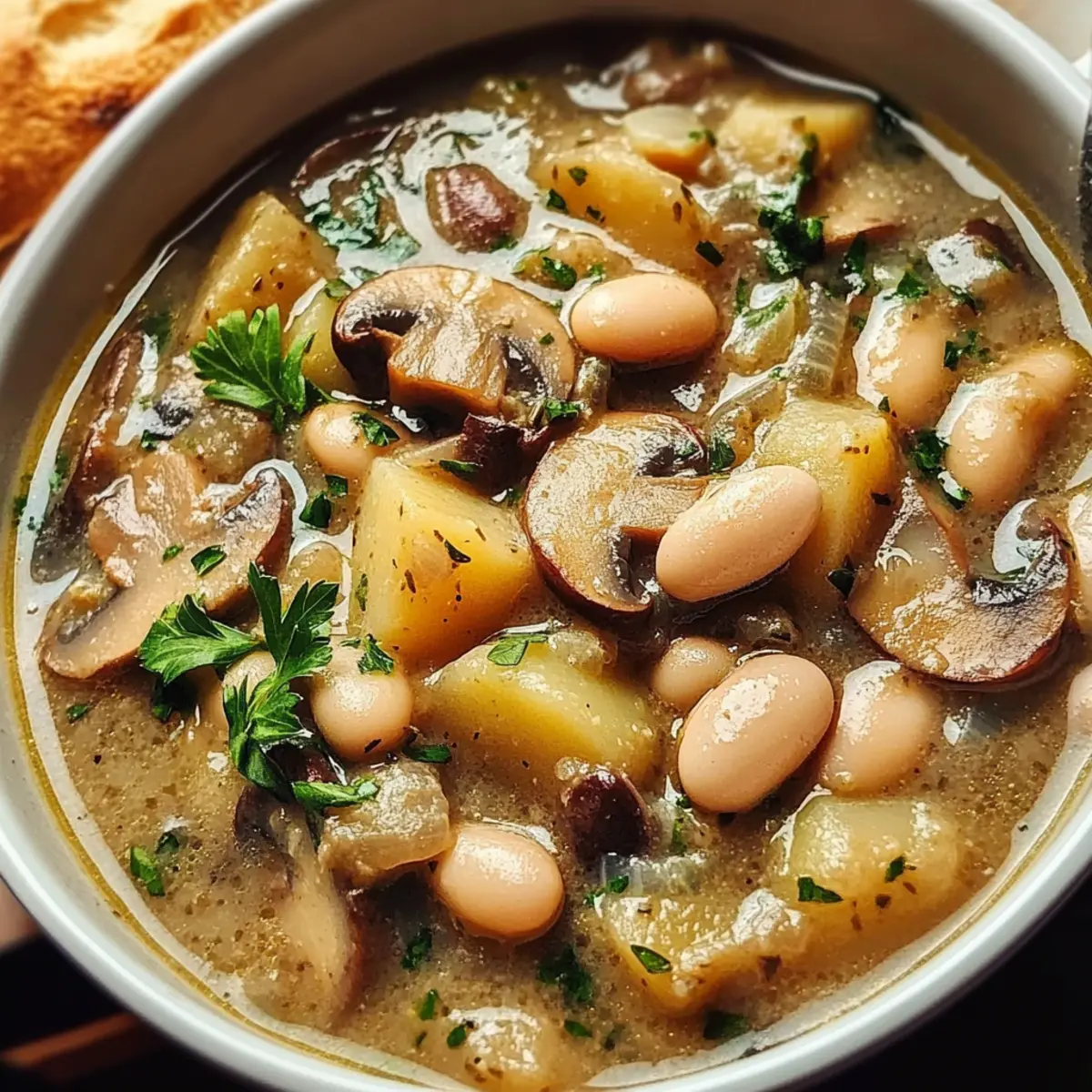 Warm and Hearty White Bean Mushroom Stew for Cozy Nights