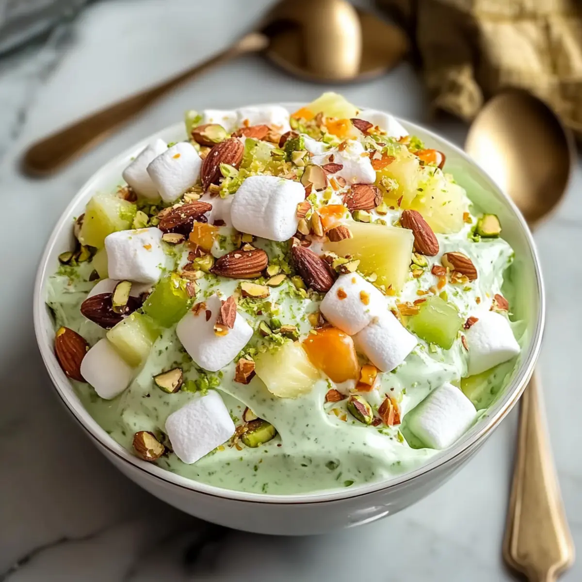 Refreshing Fruit Salad with Pistachios for a Creamy Treat