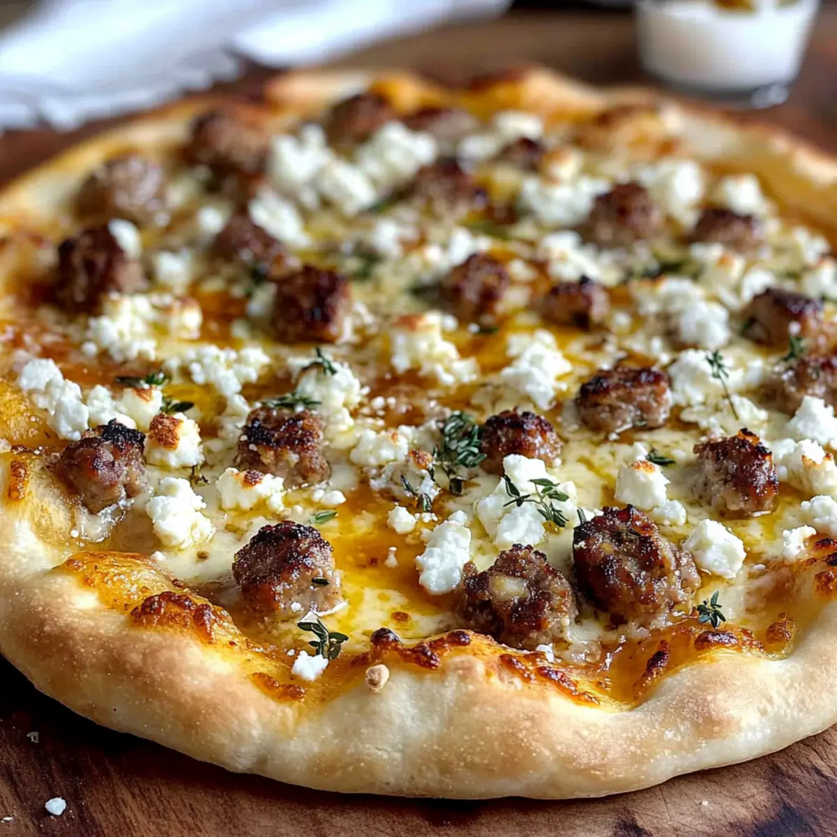 Savor the Flavor of Hot Sausage Feta Honey Pizza Tonight