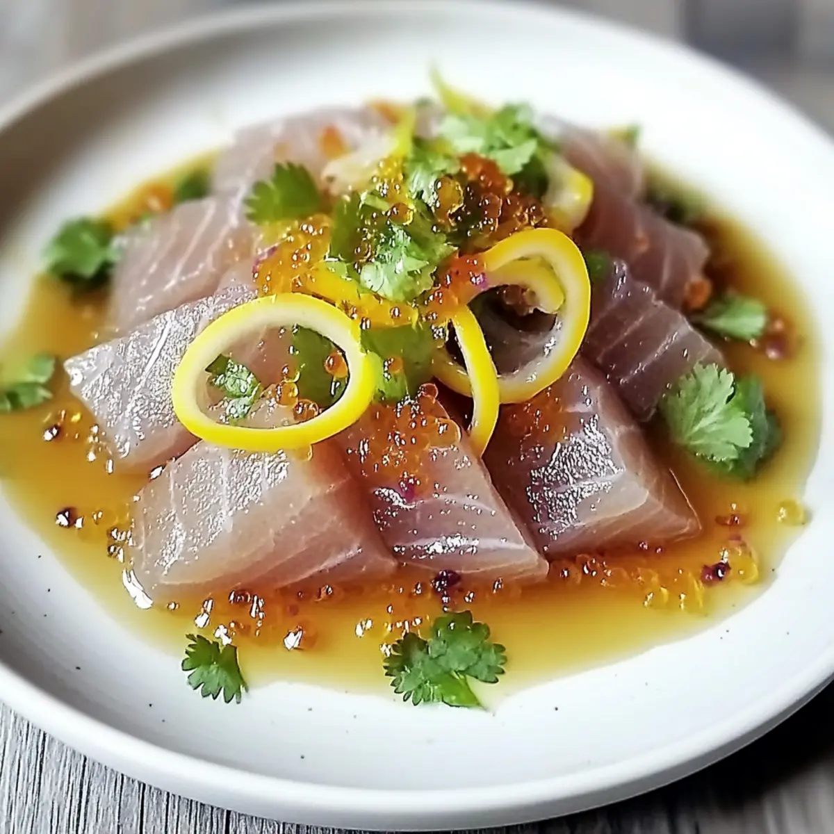 Hamachi Crudo: A Refreshing Dive into Japanese-Italian Fusion