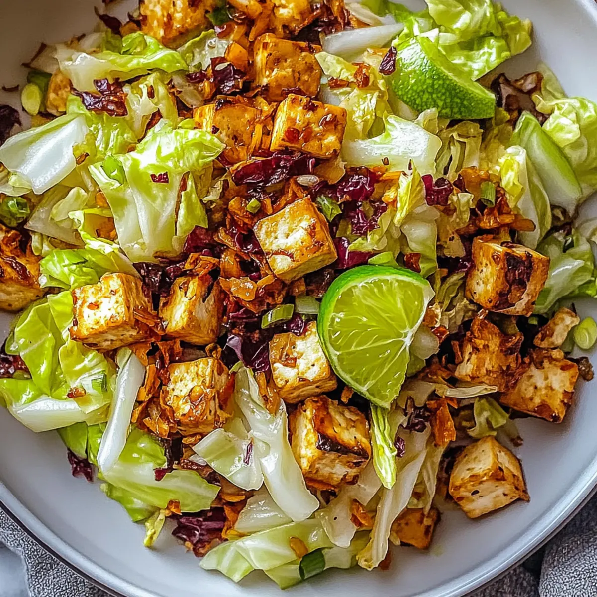 Tofu Cabbage Stir Fry in Just 20 Minutes for a Quick Vegan Meal