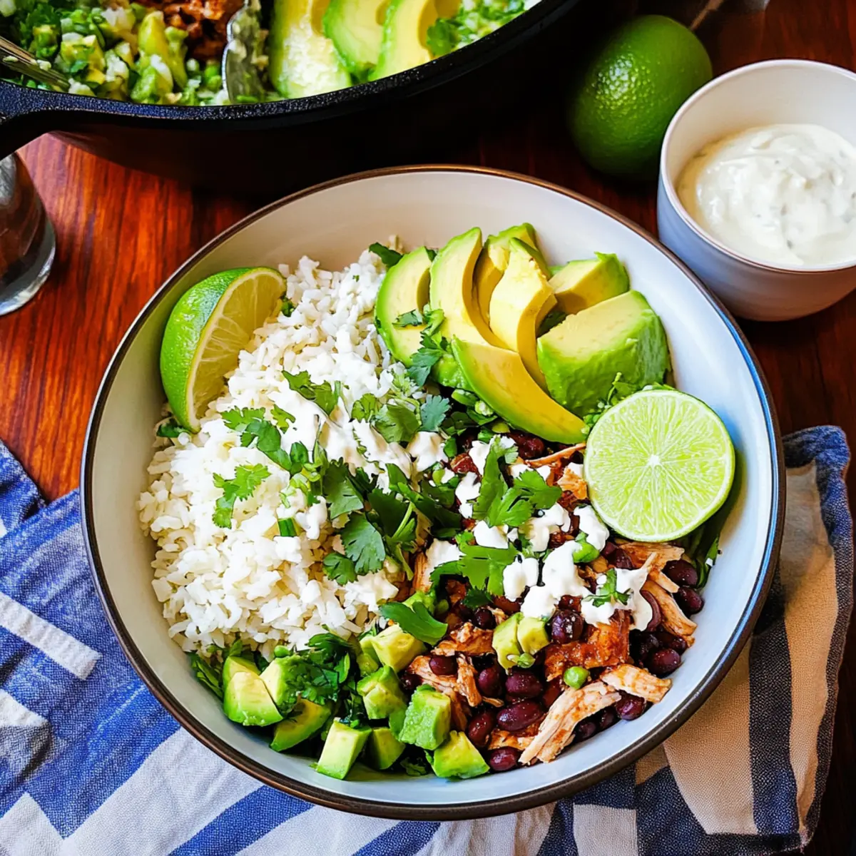 Savory Slow Cooker Chicken Burrito Bowl for Cozy Nights