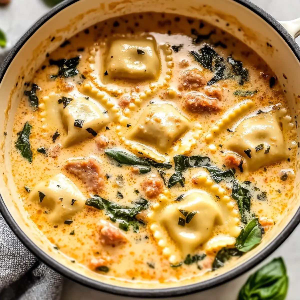 Creamy Ravioli Soup That Will Warm Your Soul Instantly