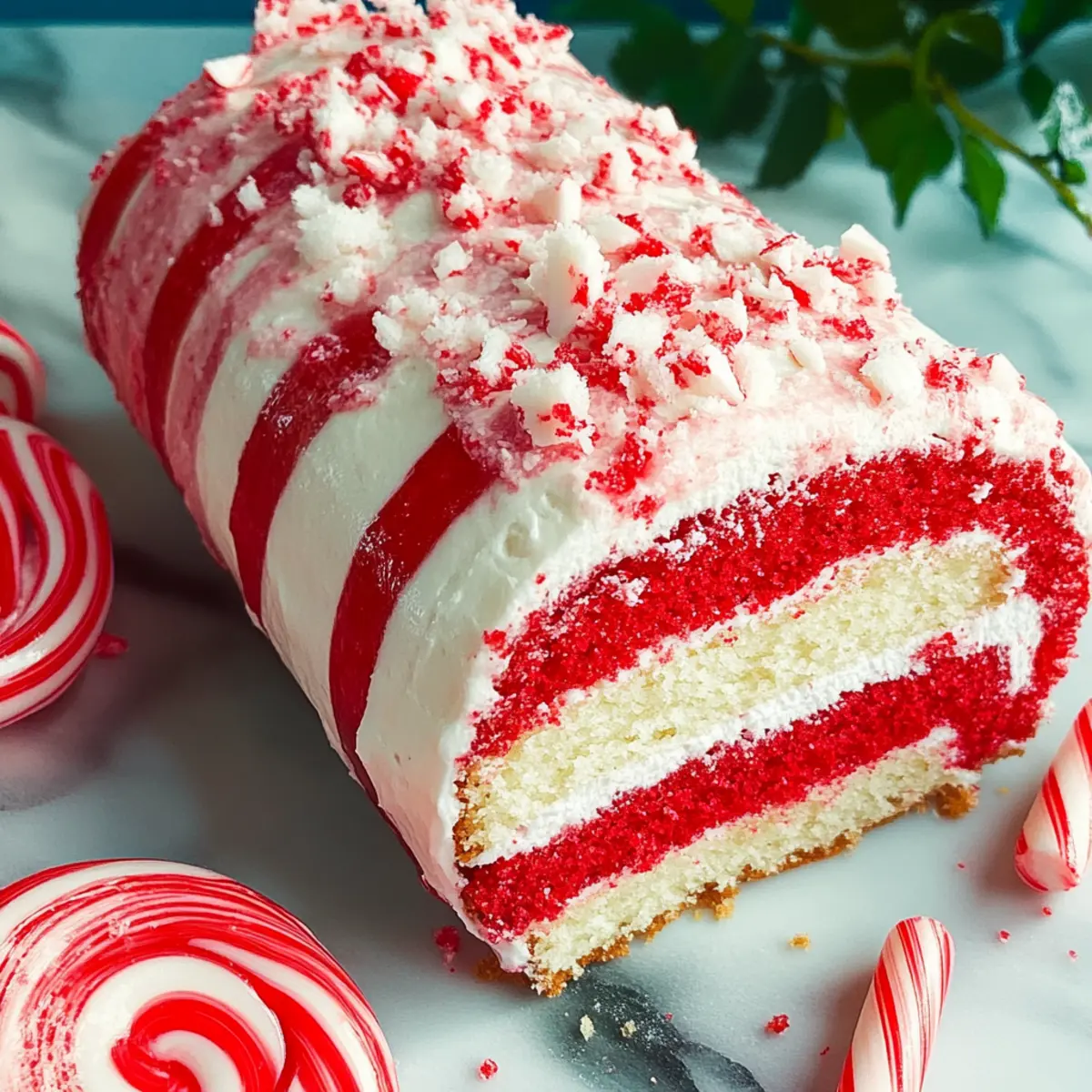 Candy Cane Roll - A Festive Treat That Dazzles and Delights