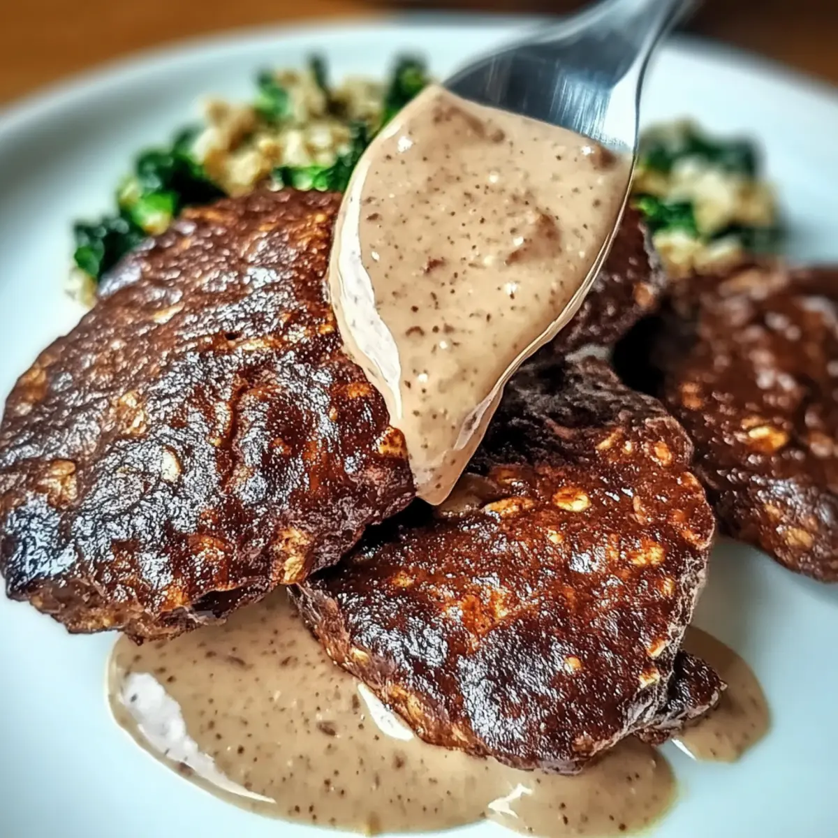 Tuna Steaks with Creamy Garlic Sauce & Salad: A Flavorful Feast