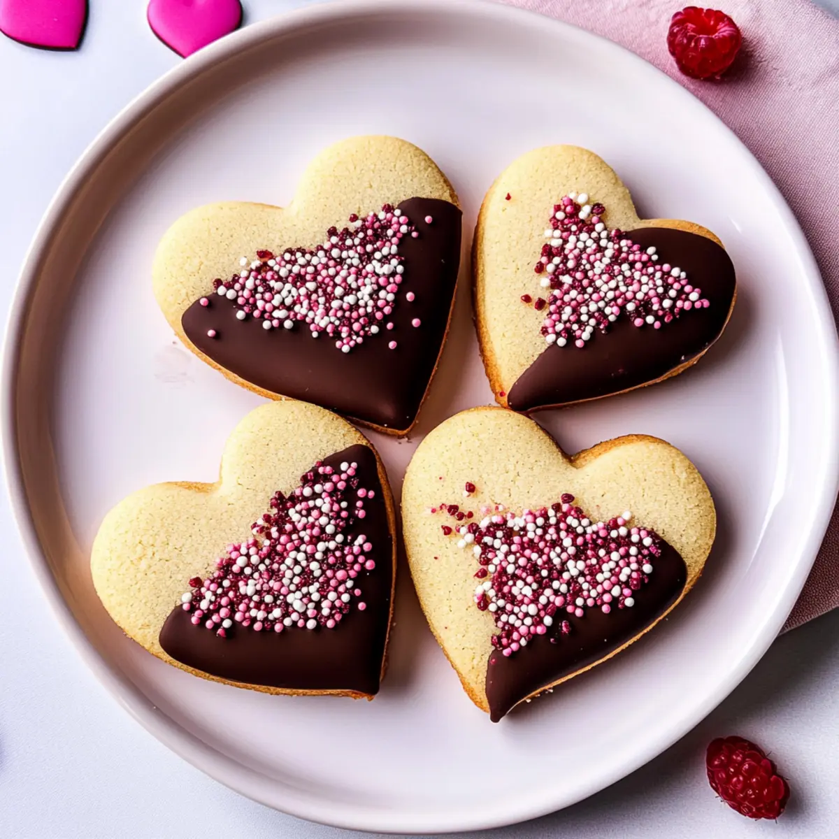 Irresistibly Sweet Valentine Sugar Cookies with Raspberry Delight