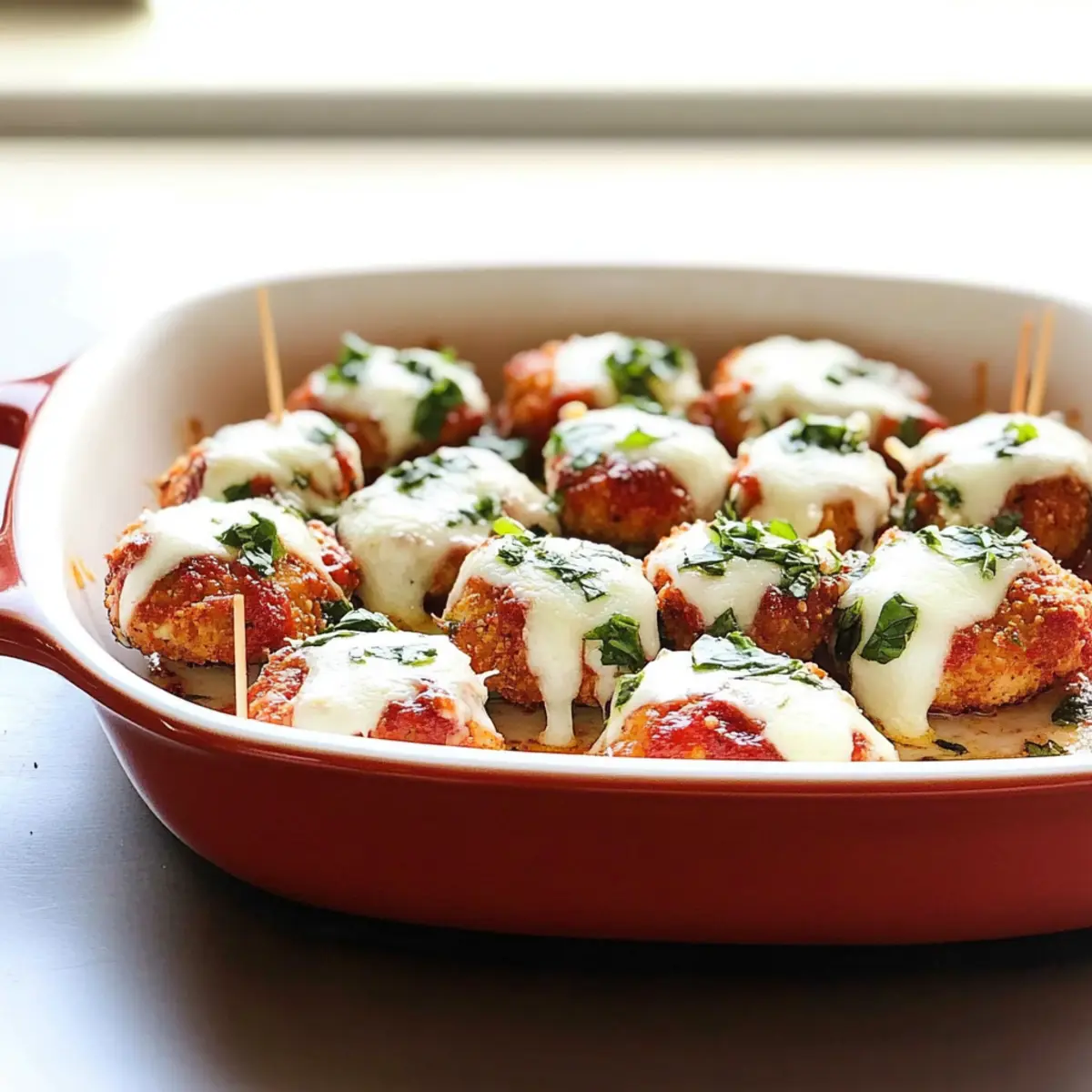 Irresistible Chicken Parm Bites: Quick & Fork-Free Delight