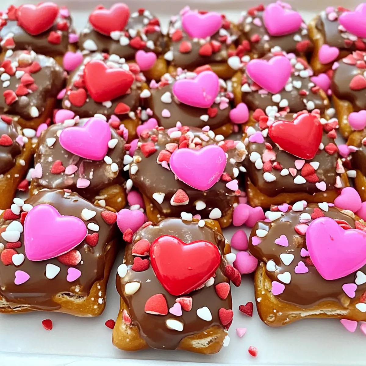 Valentine’s Day Caramel Pretzel Bites That Steal Hearts