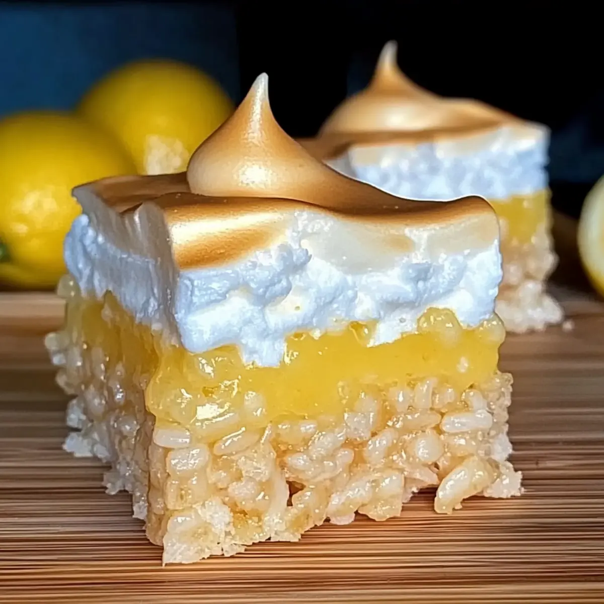 Lemon Meringue Rice Krispie Treats: A Sweet No-Bake Joy