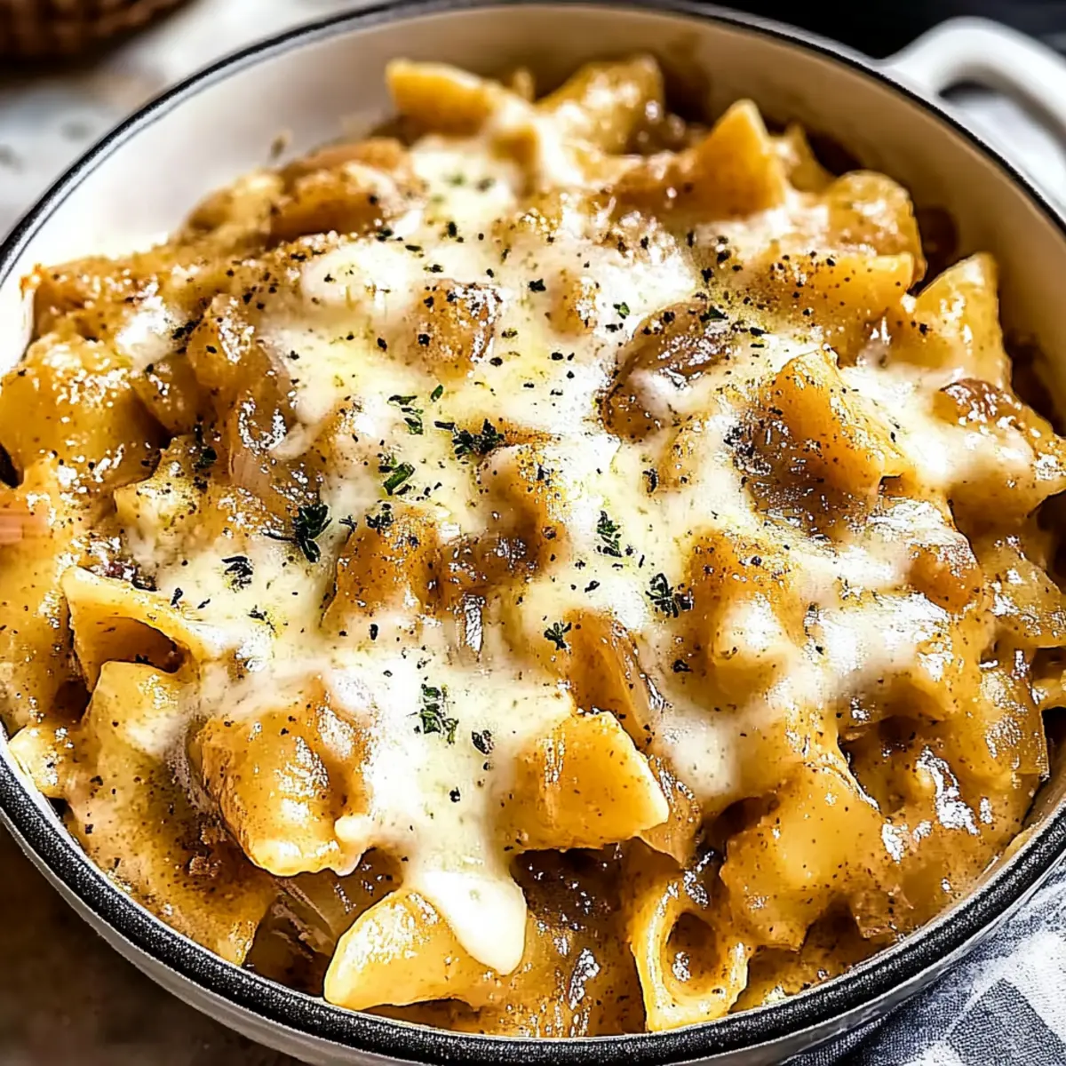 One Pot French Onion Pasta: Cozy Comfort in Every Bite
