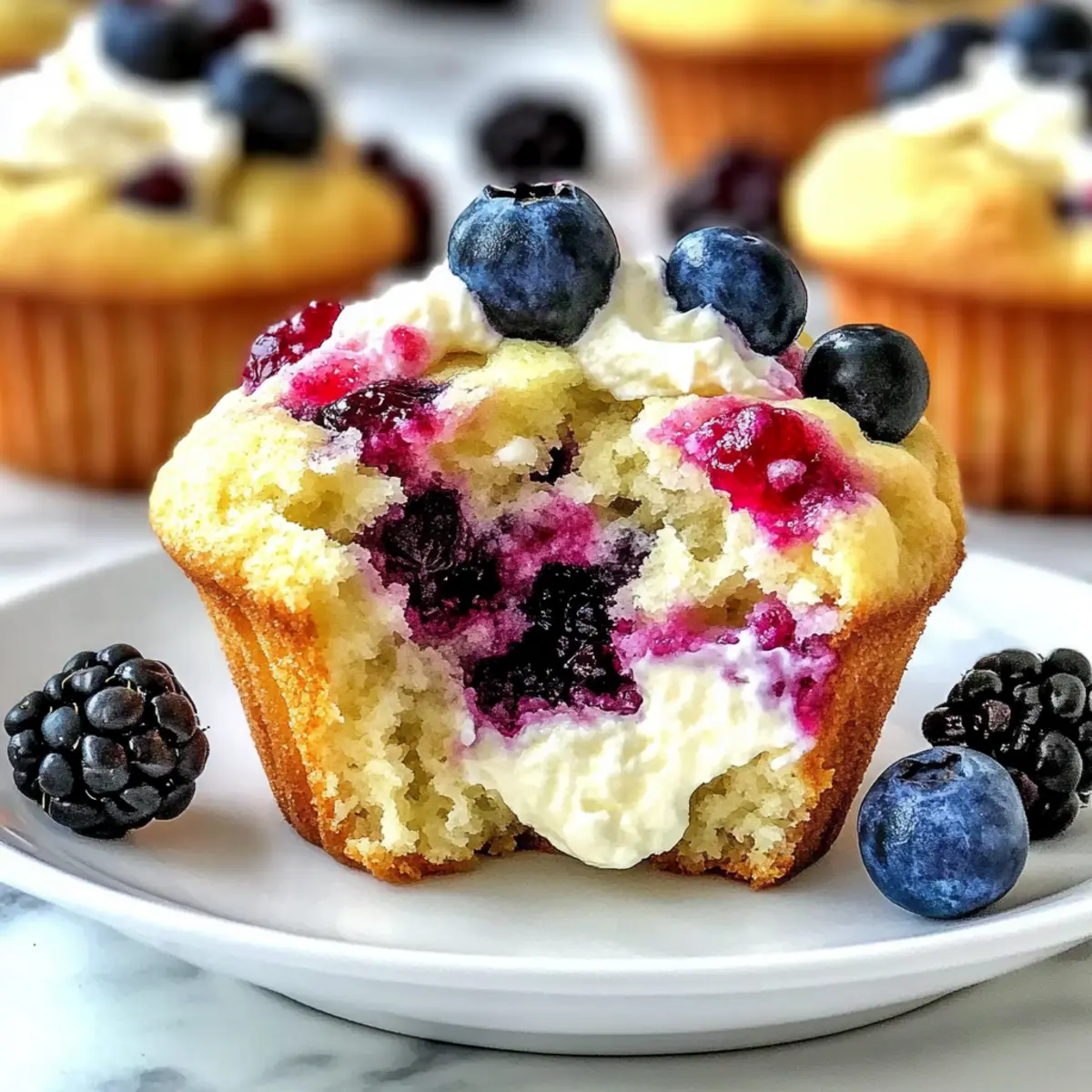 Moist Berry Cream Cheese Muffins for a Perfect Morning Treat