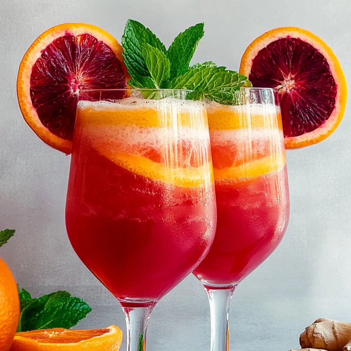 Blood Orange Mocktail Spritzer: A Refreshing Winter Delight