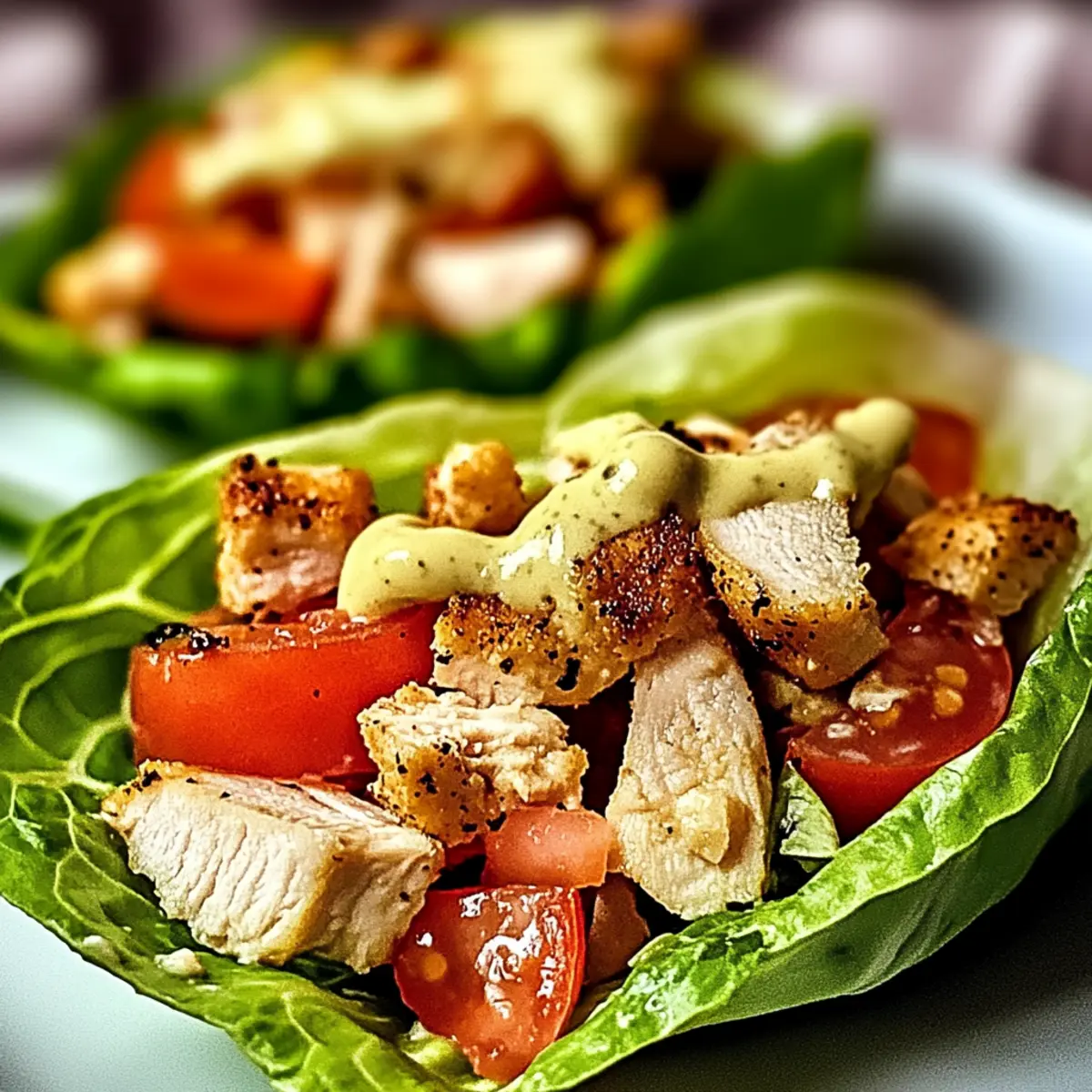 Delicious Chicken Caesar Salad Lettuce Wraps You’ll Love