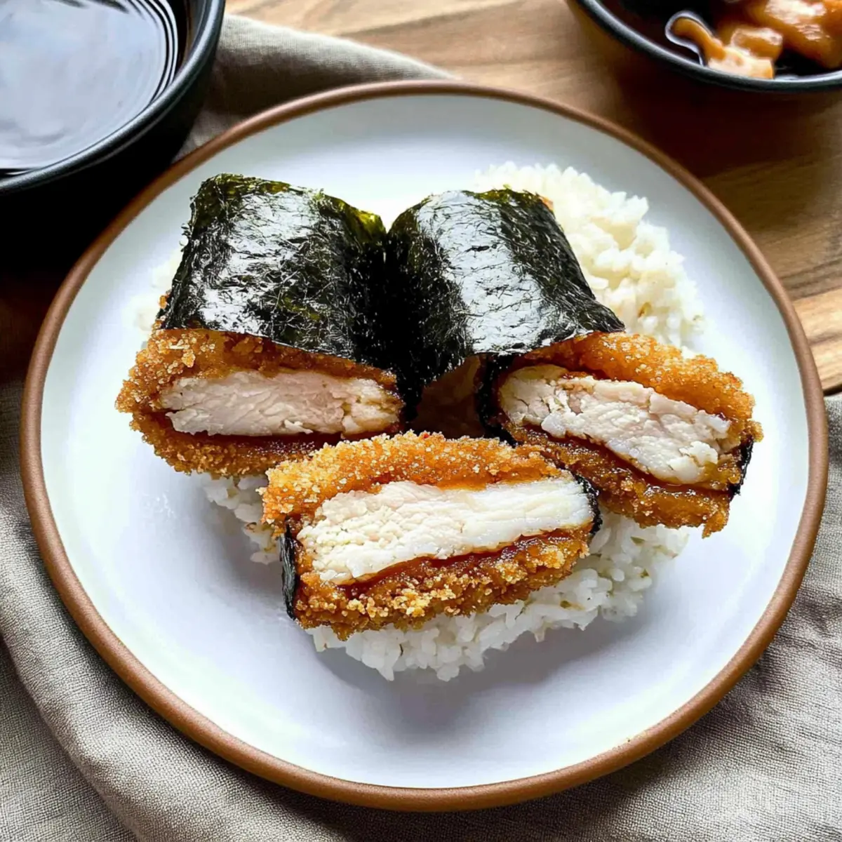 Crispy Chicken Katsu Musubi You Can't Resist