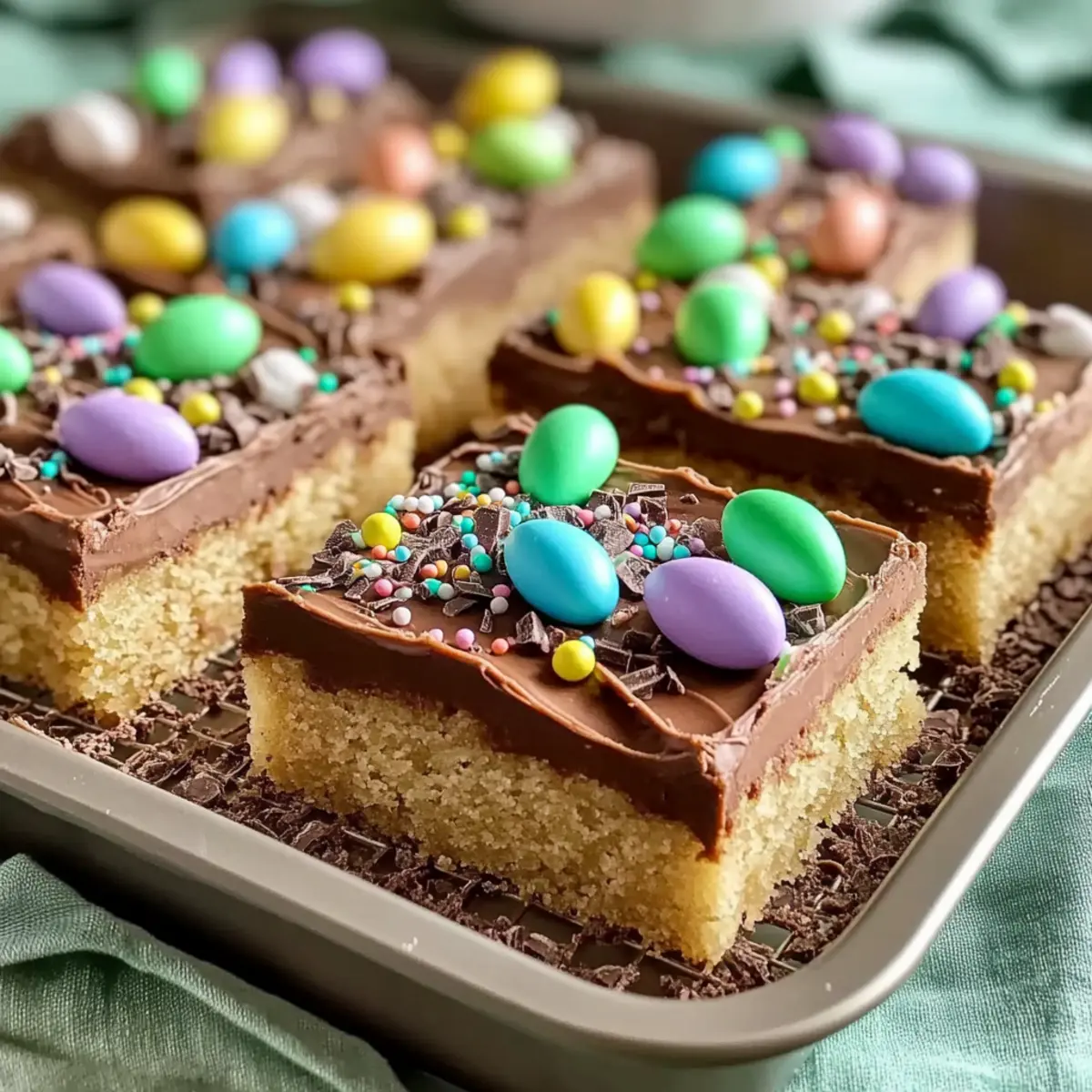 Soft and Sweet Easter Egg Sugar Cookie Bars for Spring Fun