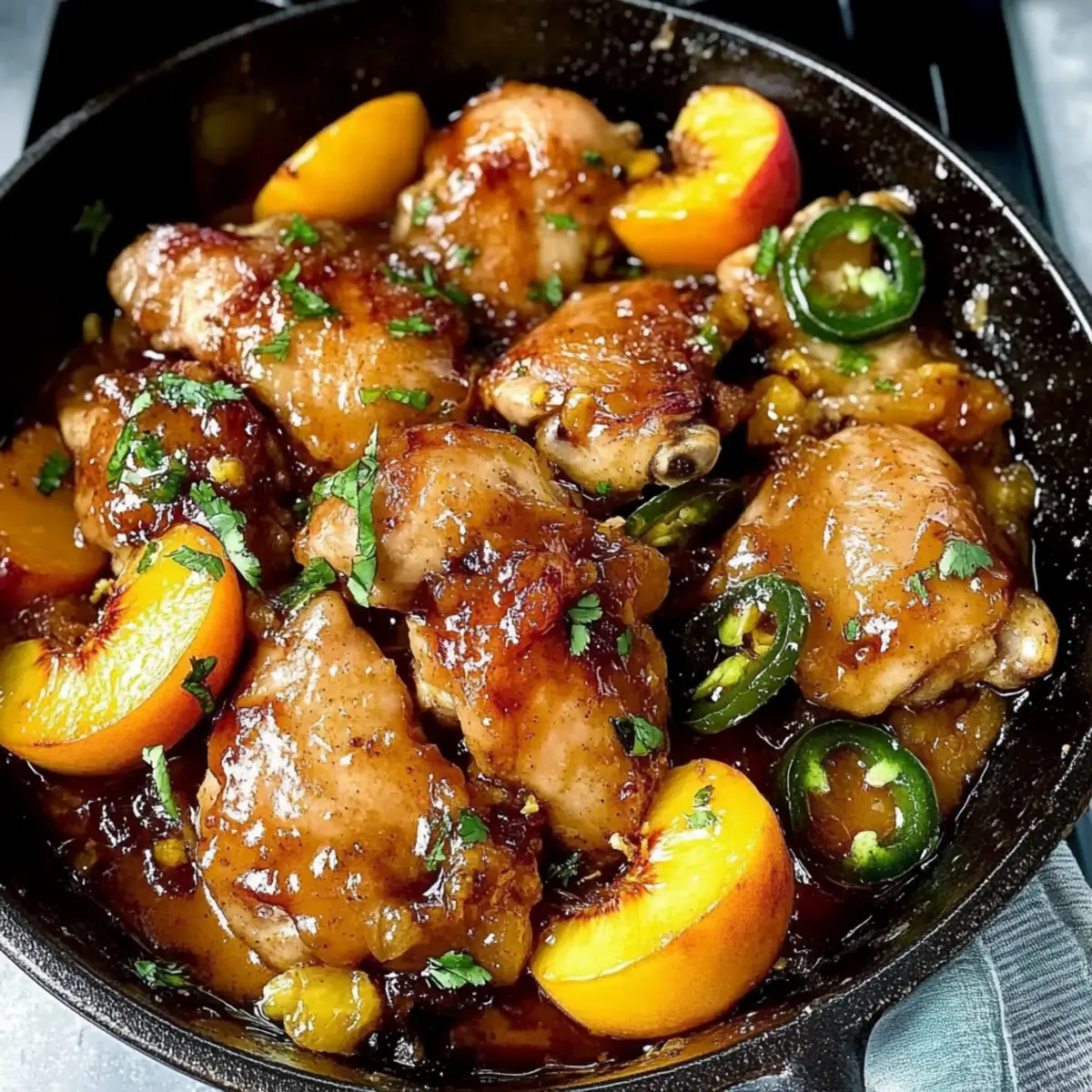 Sweet & Spicy Jalapeno Peach Chicken: A Summer Delight