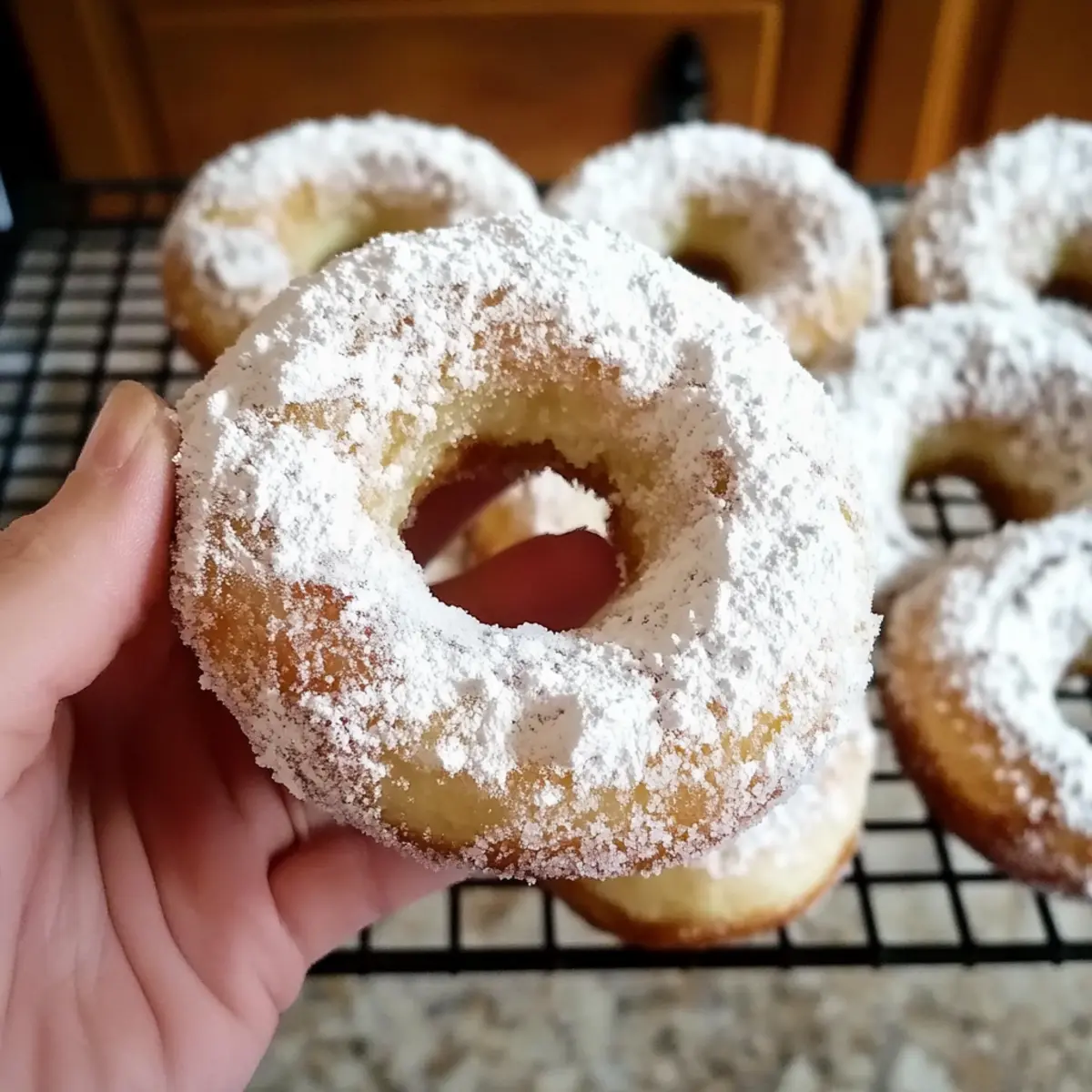 Delicious Baked Sourdough Discard Powdered Sugar Donuts Made Easy