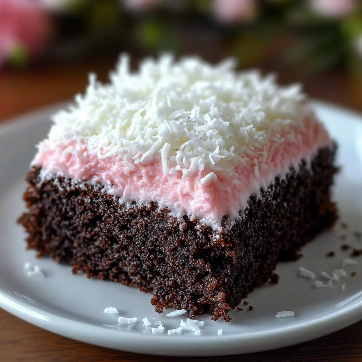 Mouthwatering Sno Ball Brownies with Light Coconut Bliss