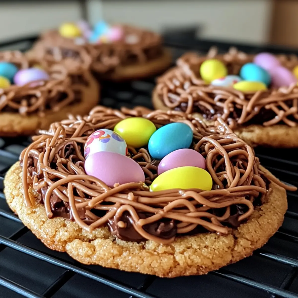 Chewy Easter Birds Nest Cookies for a Fun Spring Treat