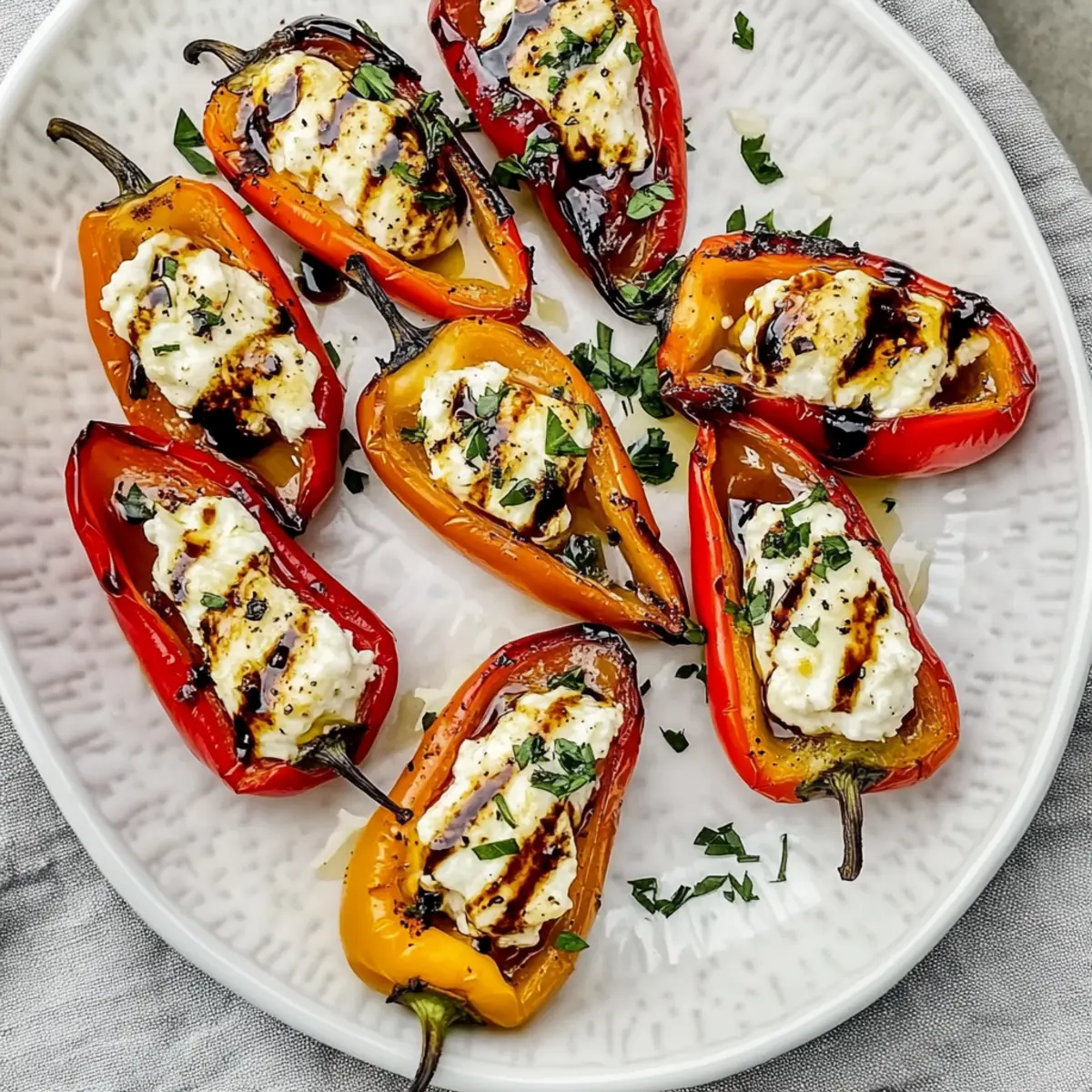 Roasted Goat Cheese Stuffed Mini Peppers for Irresistible Flavor